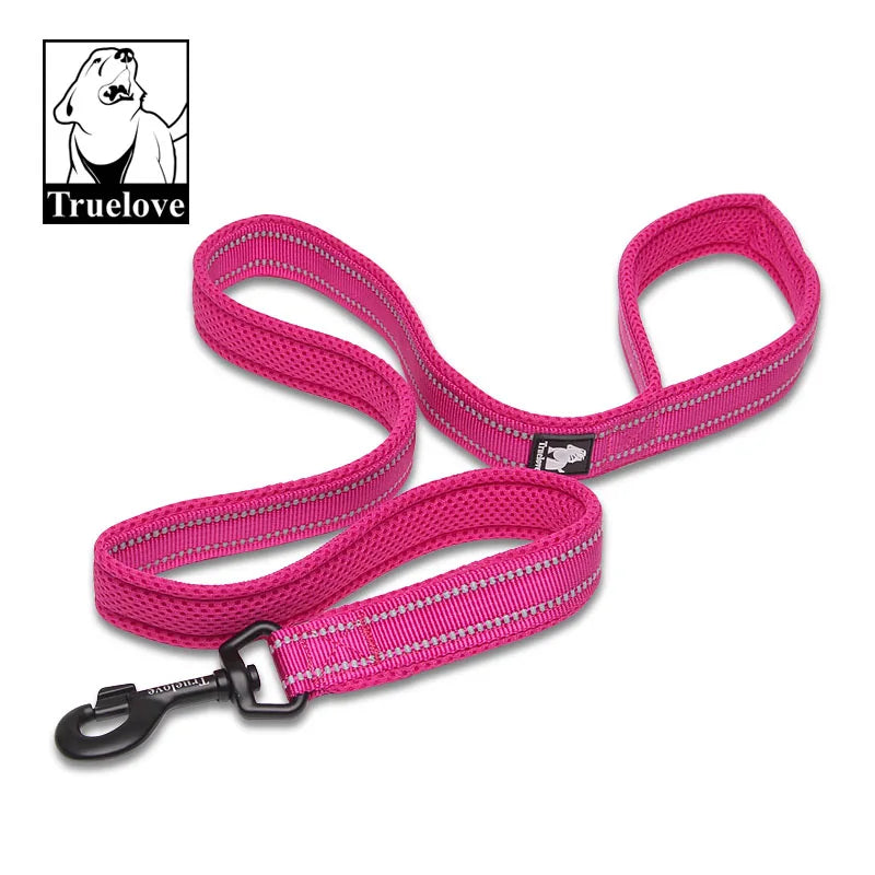 Truelove Soft Padded Mesh Dog Leash 3M Reflective Nylon Dog Leads Dog Pet Leash 11 Color 110cm Length Walking Training