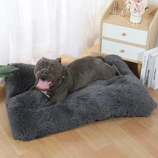 Long Plush Dog Bed Soft Dog House Pet Blanket For Small Large Dogs Cat Bed Mat Chihuahua Sofa Sleeping Cushion Pet Supplies