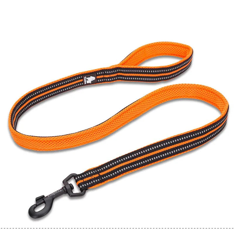 Truelove Soft Padded Mesh Dog Leash 3M Reflective Nylon Dog Leads Dog Pet Leash 11 Color 110cm Length Walking Training