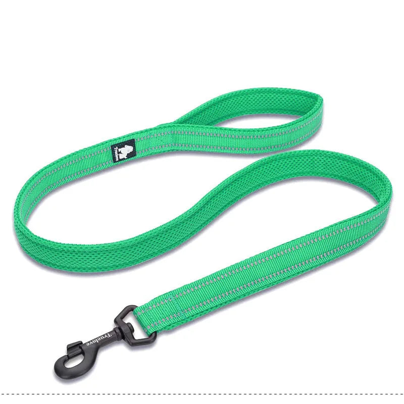 Truelove Soft Padded Mesh Dog Leash 3M Reflective Nylon Dog Leads Dog Pet Leash 11 Color 110cm Length Walking Training