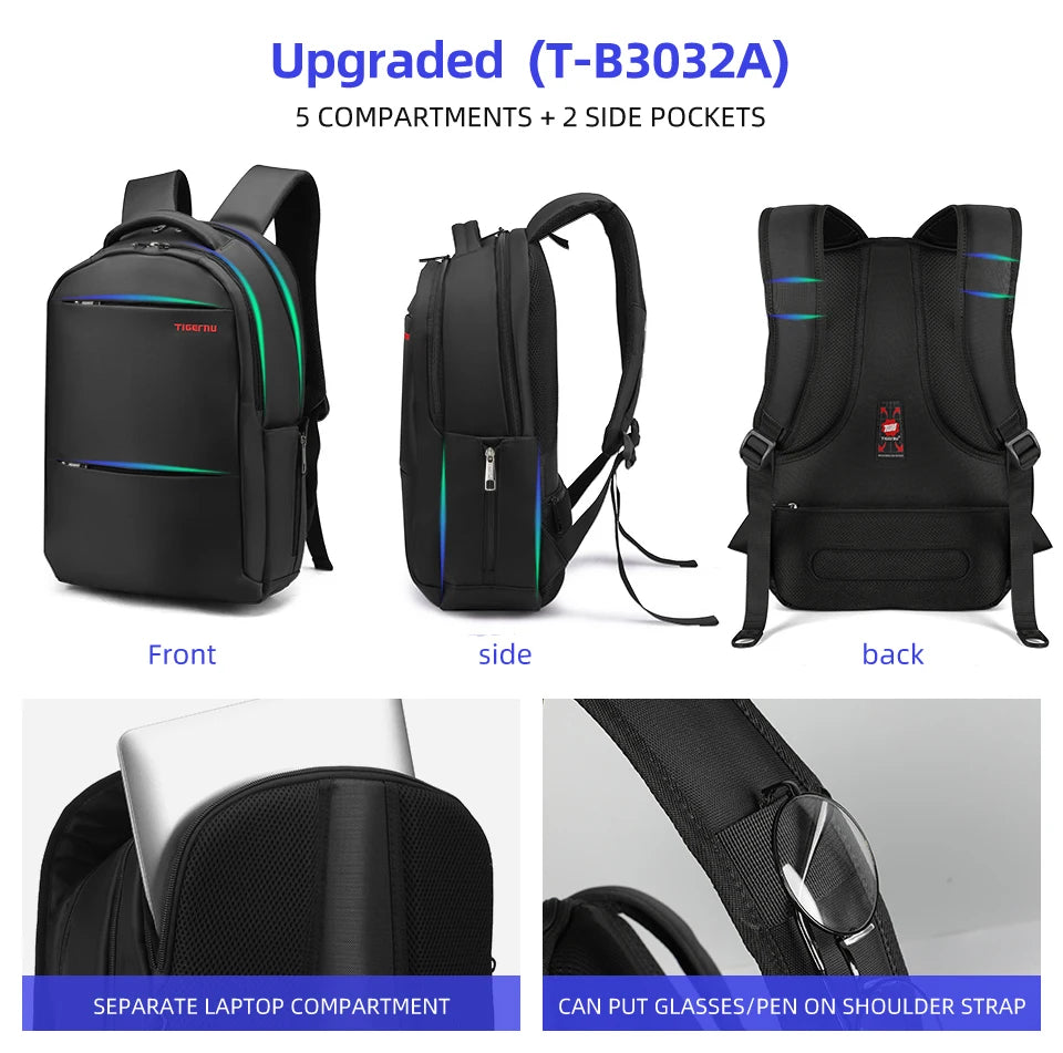 Lifetime Warranty Anti Theft Large Capacity 15.6 17 inch College Laptop Backpack Men Backpack Female Women Travel Bag Mochila