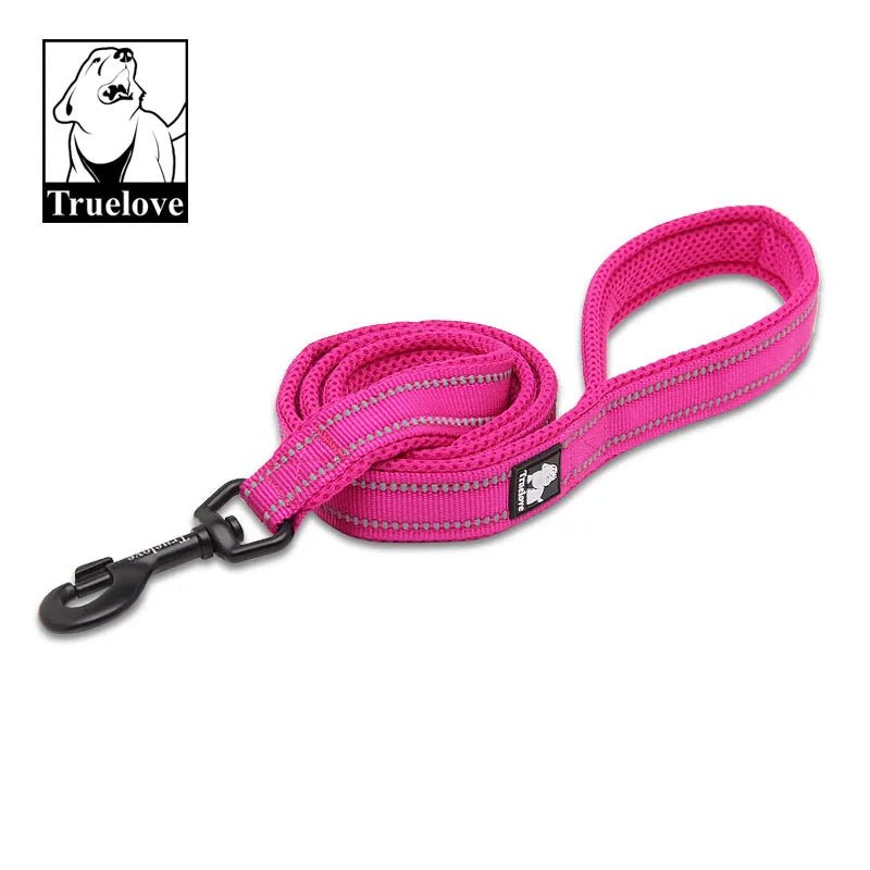 Truelove Soft Padded Mesh Dog Leash 3M Reflective Nylon Dog Leads Dog Pet Leash 11 Color 110cm Length Walking Training