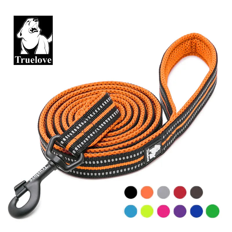 Truelove Soft Mesh Nylon Dog Leash Double Trickness  Running Reflective Safe Walking Training Pet Dog Lead Leash Stock 200cm Hot