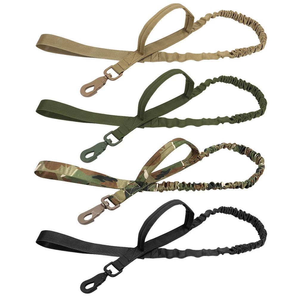 Tactical Outdoor Buffer Elastic Handle Dog Hand Holding Rope