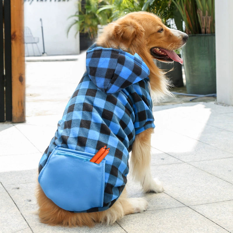 Plaid Small Medium Large Dog Pocket Bulldog Golden Retriever Cat