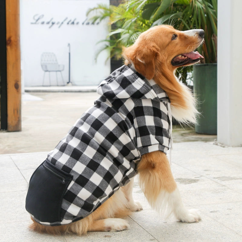 Plaid Small Medium Large Dog Pocket Bulldog Golden Retriever Cat