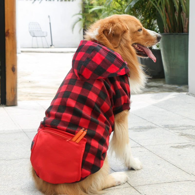 Plaid Small Medium Large Dog Pocket Bulldog Golden Retriever Cat