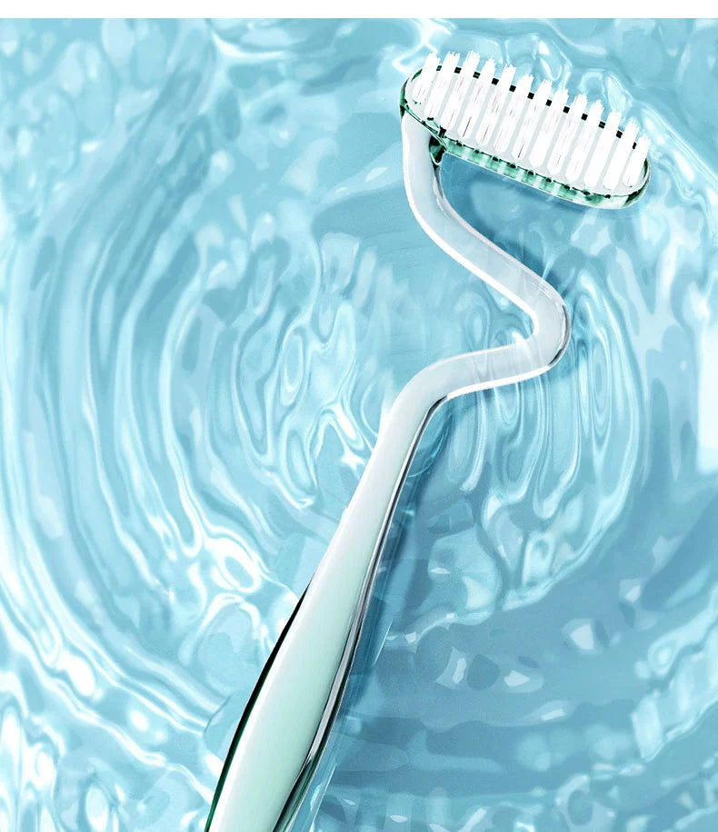 Melekou Special-Shaped Soft Fur Cleaning Massage Toothbrush