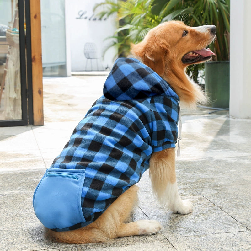 Plaid Small Medium Large Dog Pocket Bulldog Golden Retriever Cat