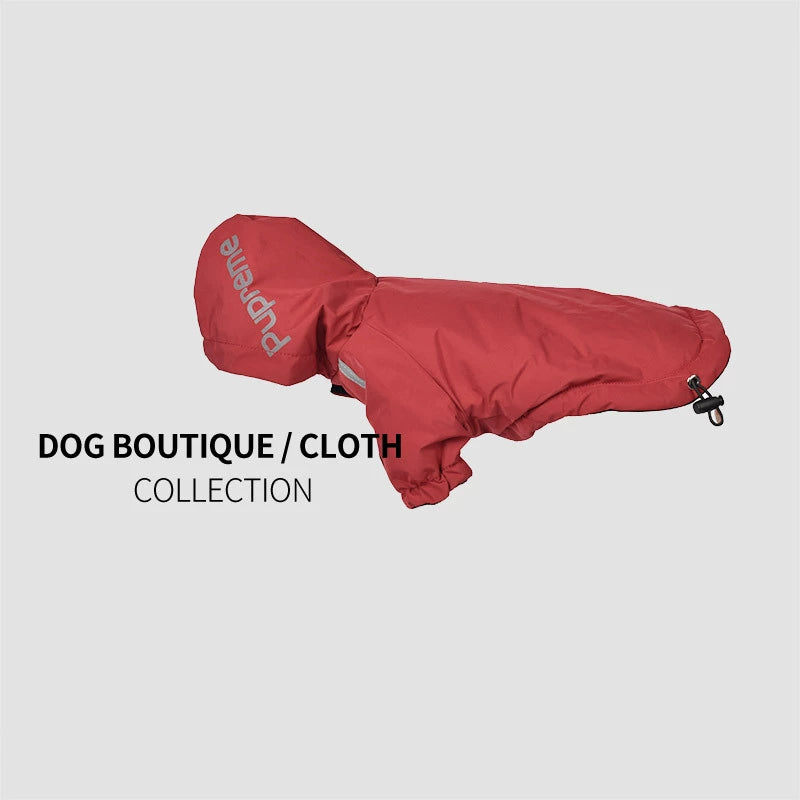 Fleece-lined Thick Jacket Windproof Waterproof Shiba Inu Dog