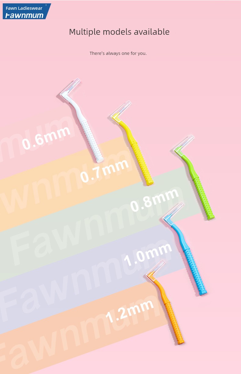 FAWN MUM L-Type Import Steel Wire Orthodontic Interdental Brush