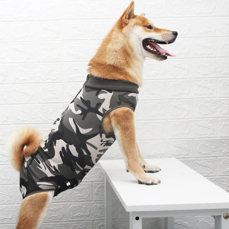 Dog Recovery Suit Abdominal Wound Surgical Clothes Dogs Anti-Licking Pet Onesies Vest Post Surgery Dog Sterilization Suit