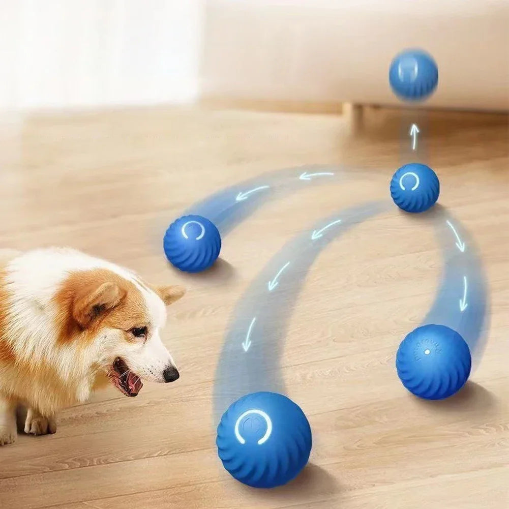 Interactive Pet Ball Toy Interactive Dog Toy Cat Dog Product Self Moving Motion Activated Ball Automatic Moving Ball Puzzle Toy