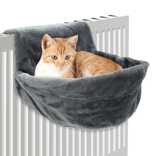 Pet Hanging Beds Cat Sunny Window Seat Mount Pet Kitten Hammock Comfortable Bed Shelf Seat Beds Winter Warm Cat Accessories