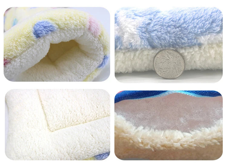 Plush Dog Cat Bed Soft Flannel Pet Blanket Pad Thickened Pet Bed Mat Pets Products Dog Bed For Small Large cat Dogs Carpet