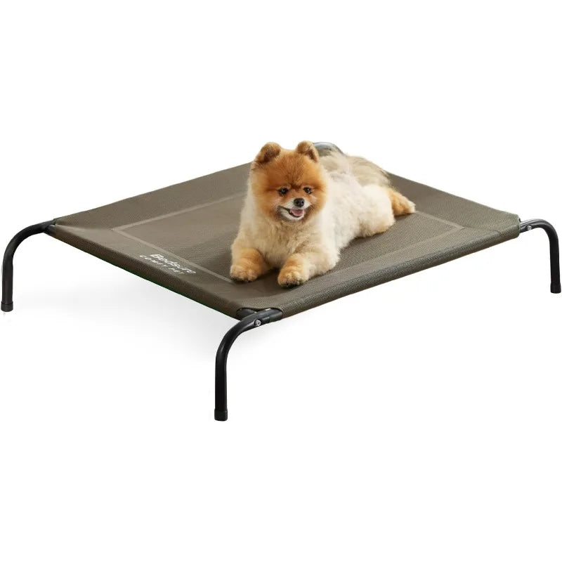 XL Elevated Outdoor Dog Bed - Raised Dog Cots Beds for Extra Large Dogs, Portable Indoor & Outdoor Pet Hammock Bed