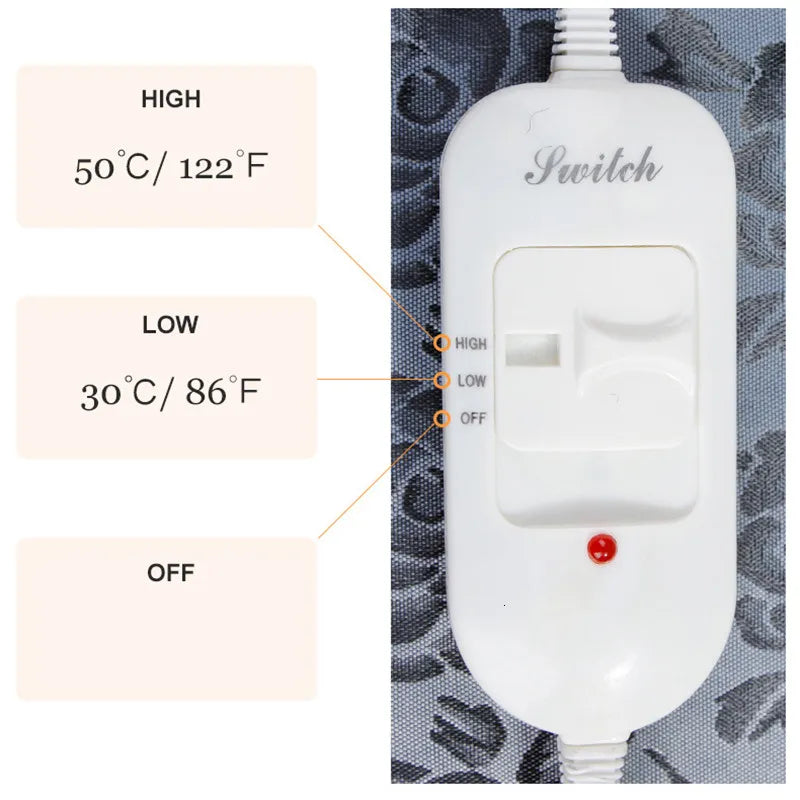 Pet Electric Blanket Winter Warming Pad Cat Dog Heated Nest Waterproof Warmer Power-Off Protection Bite-Resistant Mat Bed