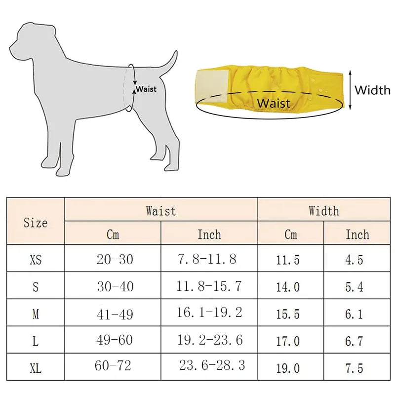 Washable Pet Male Dog Diapers Breathable Cotton Dog Physiological Pants Reusable Pets Dogs Pants Dog Shorts Pet Supplies