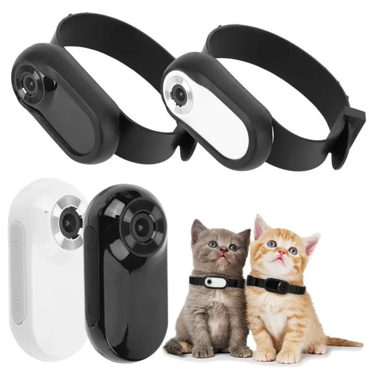 Portable Thumb Pet Camera HD 1080p Detachable Pet Recorder Anti-shake Cat and Dog View Camera Collar Outdoor Sports