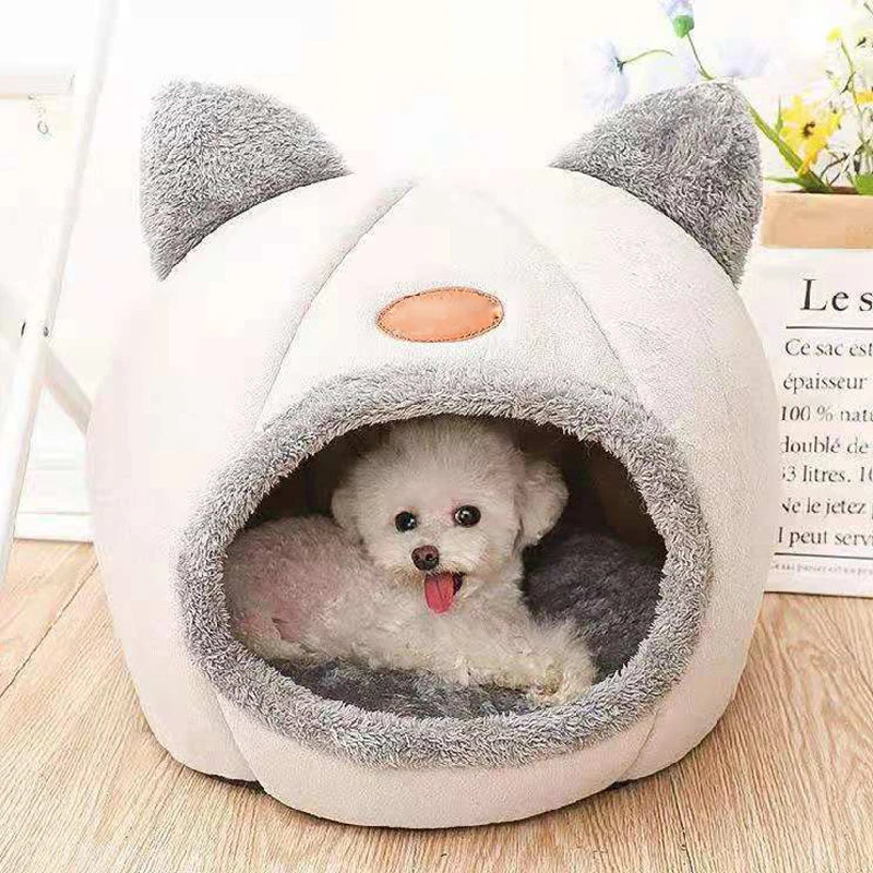 New Deep Sleep Comfort In Winter Cat Bed Iittle Mat Basket Small Dog House Products Pets Tent Cozy Cave Nest Indoor Cama Gato