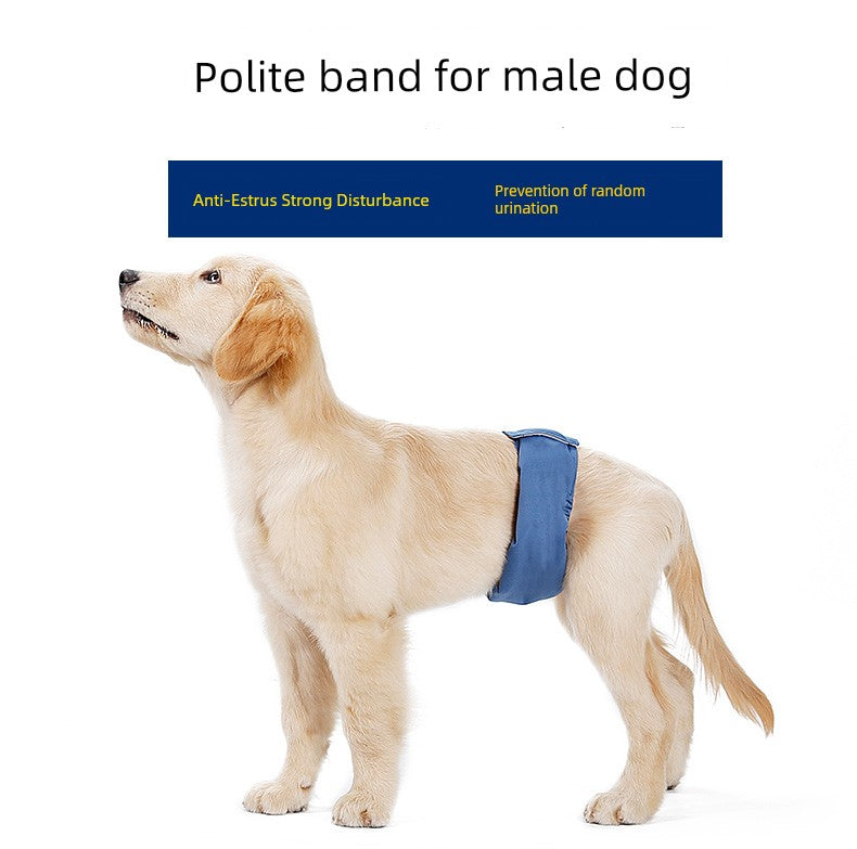 Male Dog Physical Pants Diaper Anti-Harassment Dog Diaper Pants Bellyband Teddy/Golden Retriever Waterproof Bottom Washable Underwear