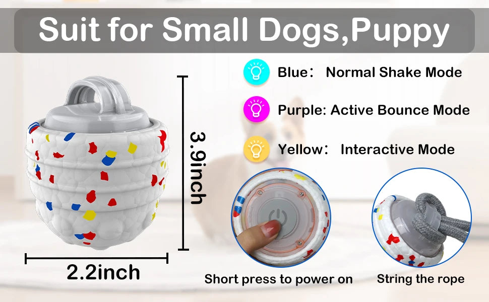 Interactive Dog Toys Automatic,Indoor Moving Dog Toy,Outdoor Floating Dog Water Toy,Motion Activated/Dog Balls to Keep Them Busy