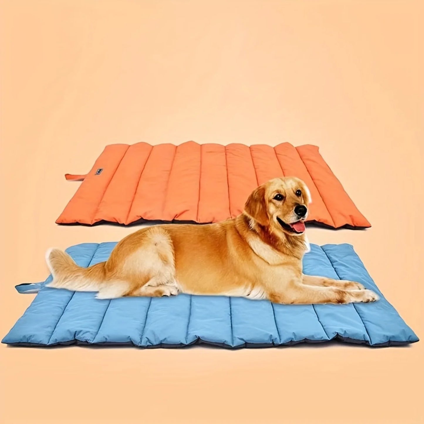 Large Breed Dog Mat - Waterproof, Moisture-Proof, and Breathable Rectangle Bed with Advanced Fill  for All Seasons and Outdoor U