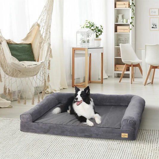 Dog Bed Extra Large Orthopedic Pet Mattress Couch Sleeping Bed Cushion with Removable Washable Cover Soft Sponge Foam