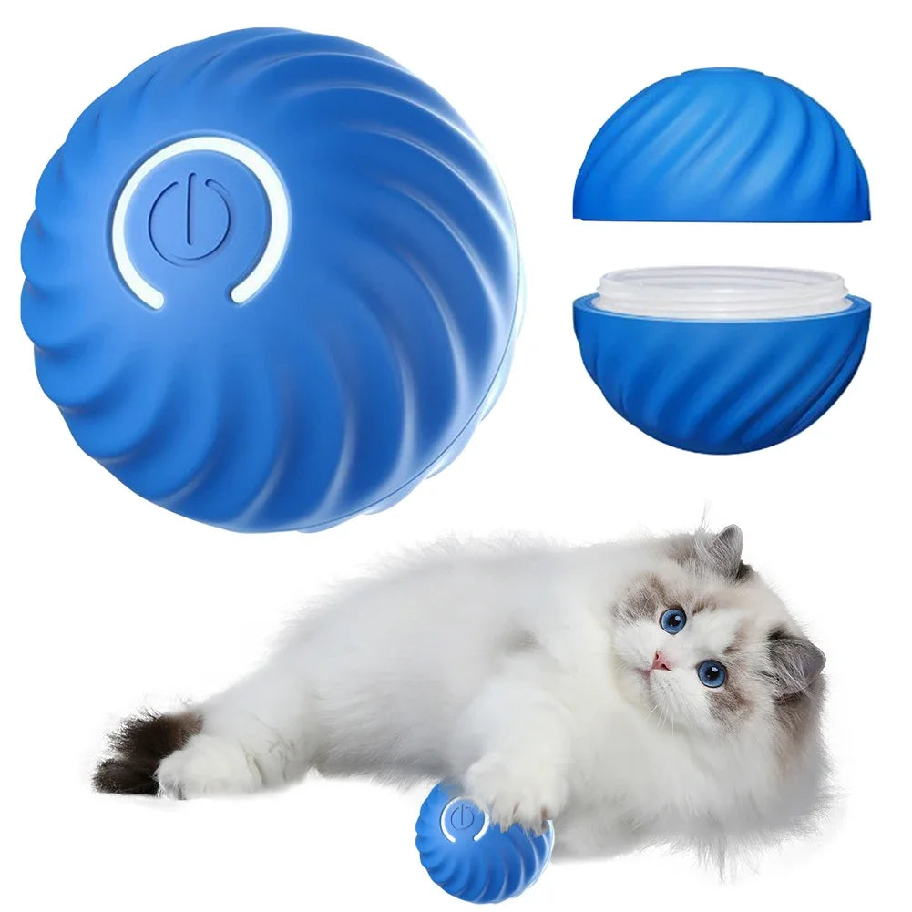 Interactive Pet Ball Toy Interactive Dog Toy Cat Dog Product Self Moving Motion Activated Ball Automatic Moving Ball Puzzle Toy