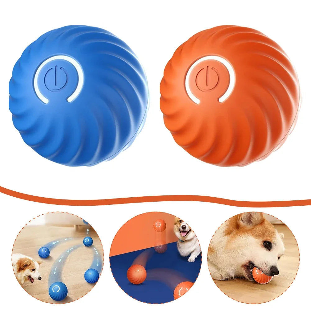 Interactive Pet Ball Toy Interactive Dog Toy Cat Dog Product Self Moving Motion Activated Ball Automatic Moving Ball Puzzle Toy