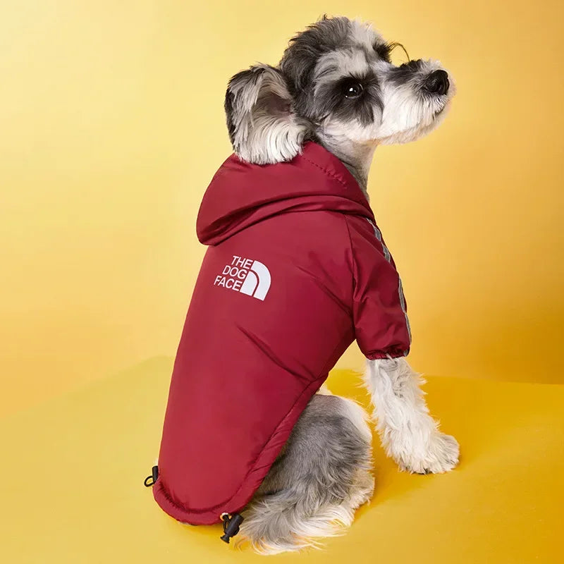 Pet Clothes Autumn Winter Pet Dog Reflective Waterproof Warm Coat Cotton Hooded Jacket FOR Small Medium Dog Clothes