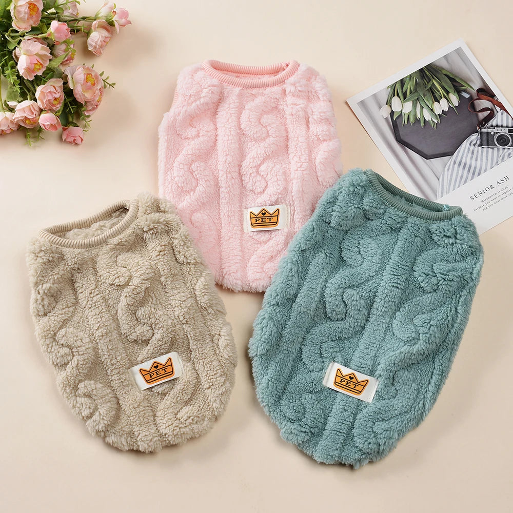 Soft Cat Clothes For Small Medium Dog Cats Sphynx Fleece Pullover Sweatshirt Autumn Winter Warm Puppy Kitten Coat Pet Costume