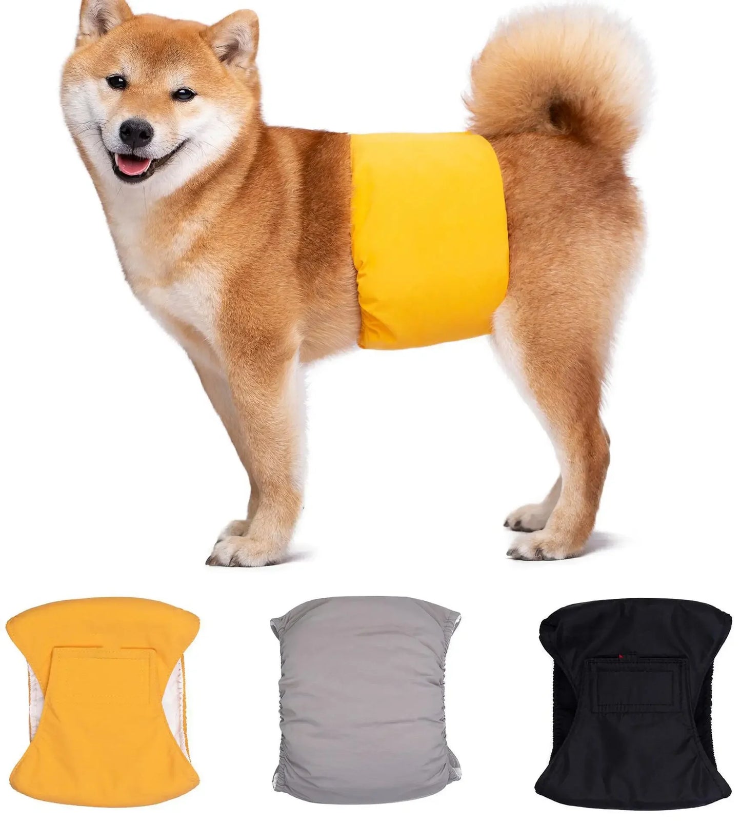 Washable Pet Dog Diapers Males Absorbent Adjustable Puppy Big Dog Physiological Pants for Dogs Reusable Pets Dogs Panties Shorts