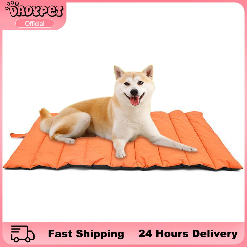 Portable Pet Mat Foldable Pet Supplies Waterproof Dog Beds for with Storage Carry Bag Easy To Clean Kennel Outdoor Camping