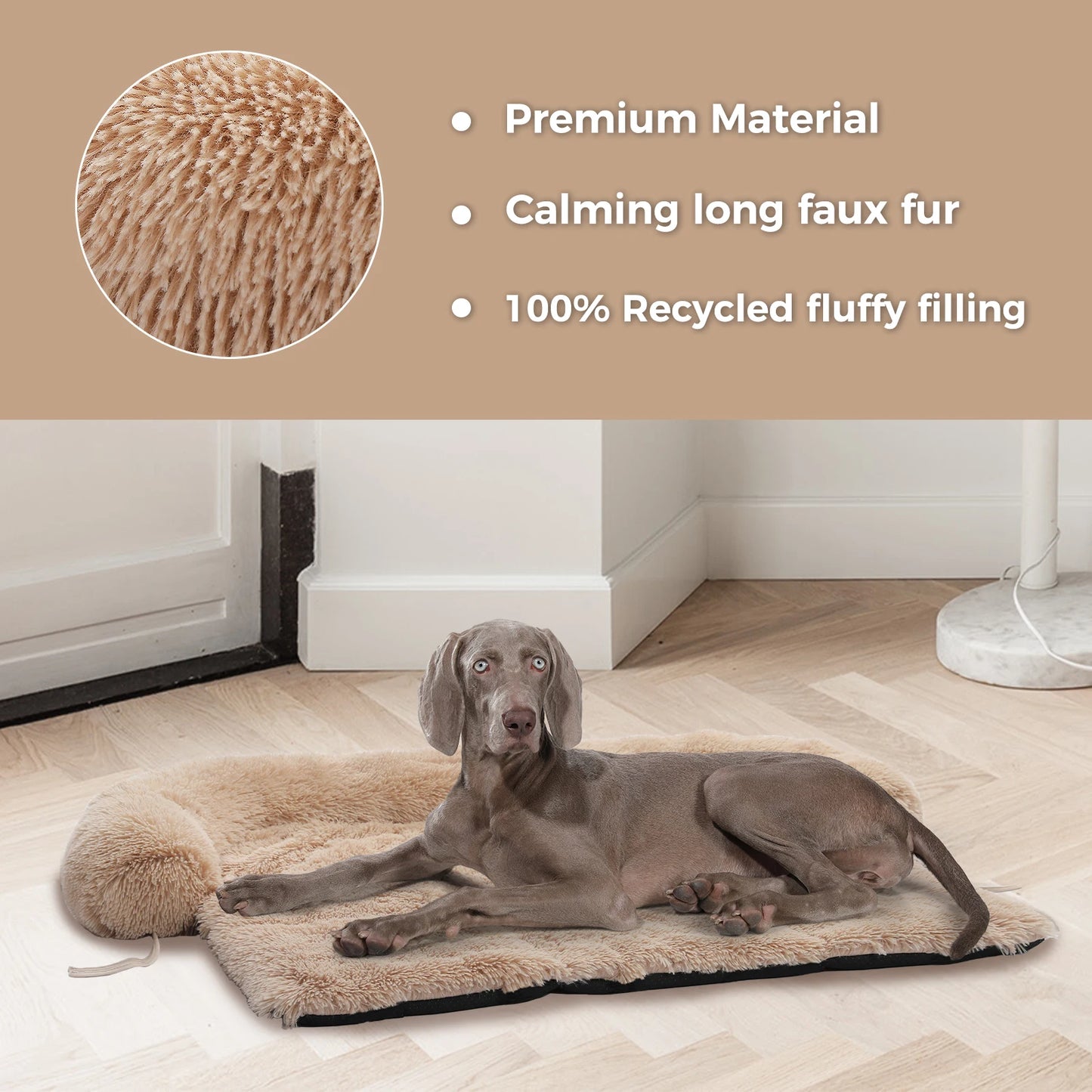 Fluffy Dog Bed Mat Dog Cat Sofa Winter Warm Pet Blanket Sleeping Bed for Dog Portable Dog House Washable Pet Kennel Puppy Pad