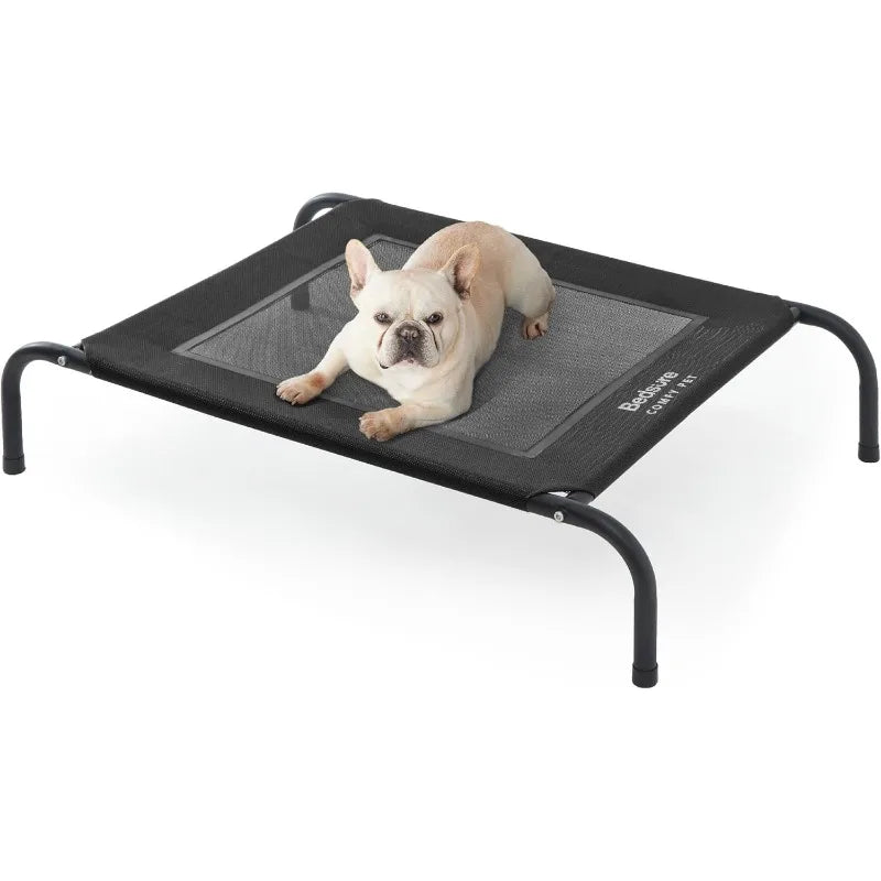 XL Elevated Outdoor Dog Bed - Raised Dog Cots Beds for Extra Large Dogs, Portable Indoor & Outdoor Pet Hammock Bed