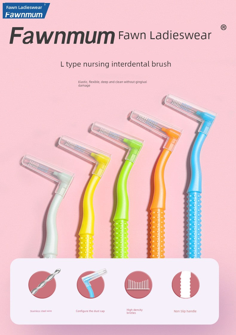 FAWN MUM L-Type Import Steel Wire Orthodontic Interdental Brush