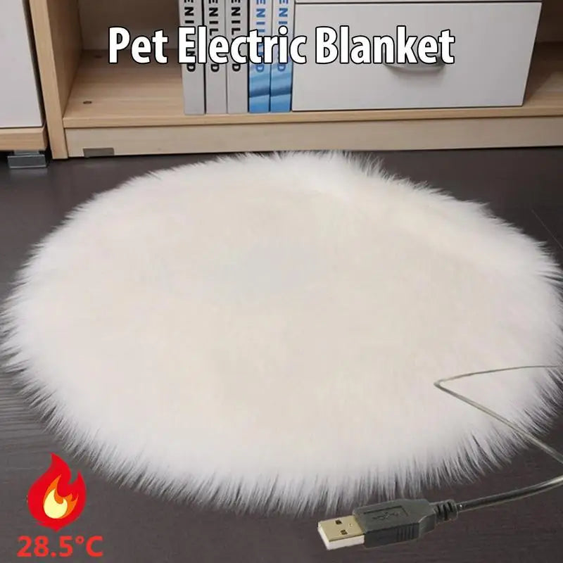 Pet Electric Blanket USB Heating Pad Dog Cat Warm Bed Mat Pet Dog Sofa Cushions Thickened Soft Pad Cushion Car Floor Protector