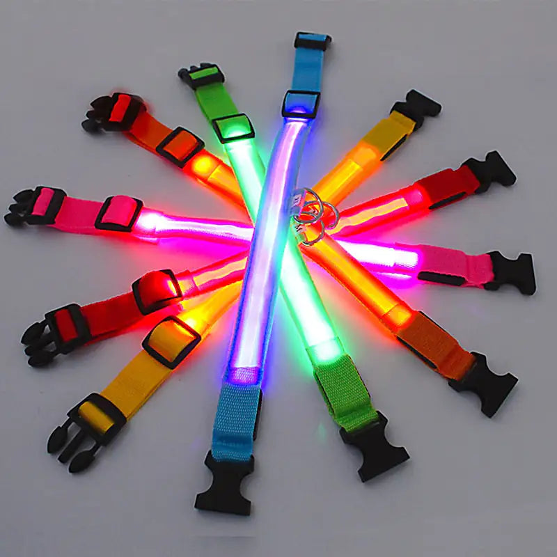 LED Glowing Adjustable Pet Collar